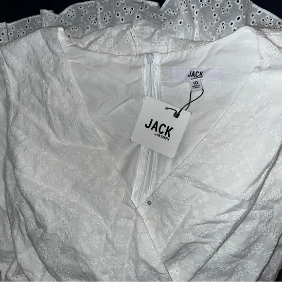 BNWT Jack by BB Dakota Eyelet Cotton Wrap Dress - Picture 5 of 12